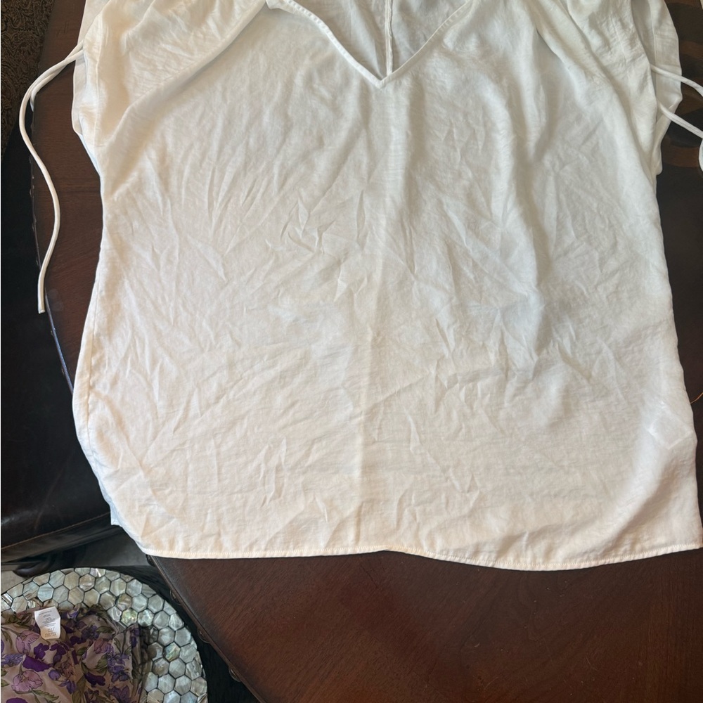 CAbi Classic White Blouse